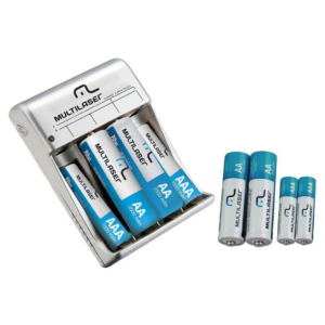 PILHA RECARREGÁVEL COM E SEM CARREGADOR